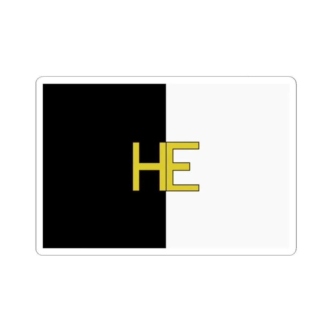 Vlag Hechtel-Eksel (Belgium) STICKER Vinyl Kiss-Cut Decal 2 Inch White - The Sticker Space