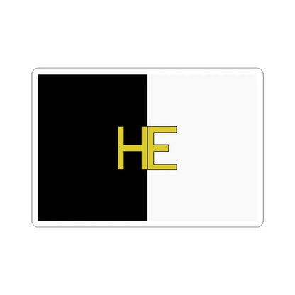 Vlag Hechtel-Eksel (Belgium) STICKER Vinyl Kiss-Cut Decal 3 Inch White - The Sticker Space