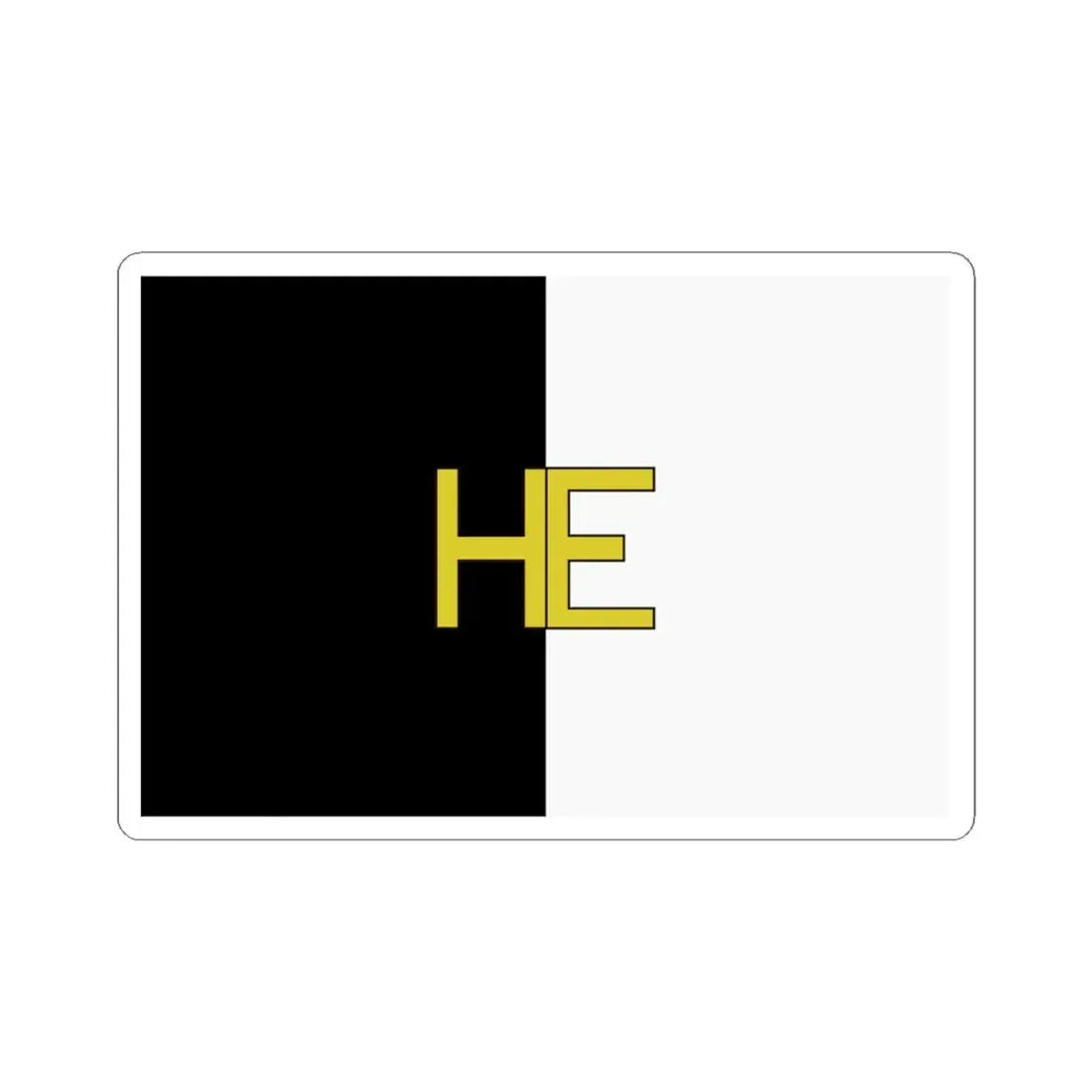 Vlag Hechtel-Eksel (Belgium) STICKER Vinyl Kiss-Cut Decal 4 Inch White - The Sticker Space