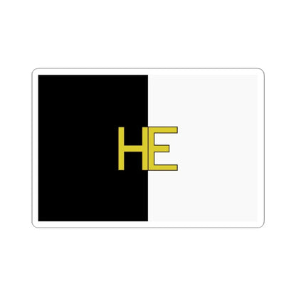 Vlag Hechtel-Eksel (Belgium) STICKER Vinyl Kiss-Cut Decal 4 Inch White - The Sticker Space