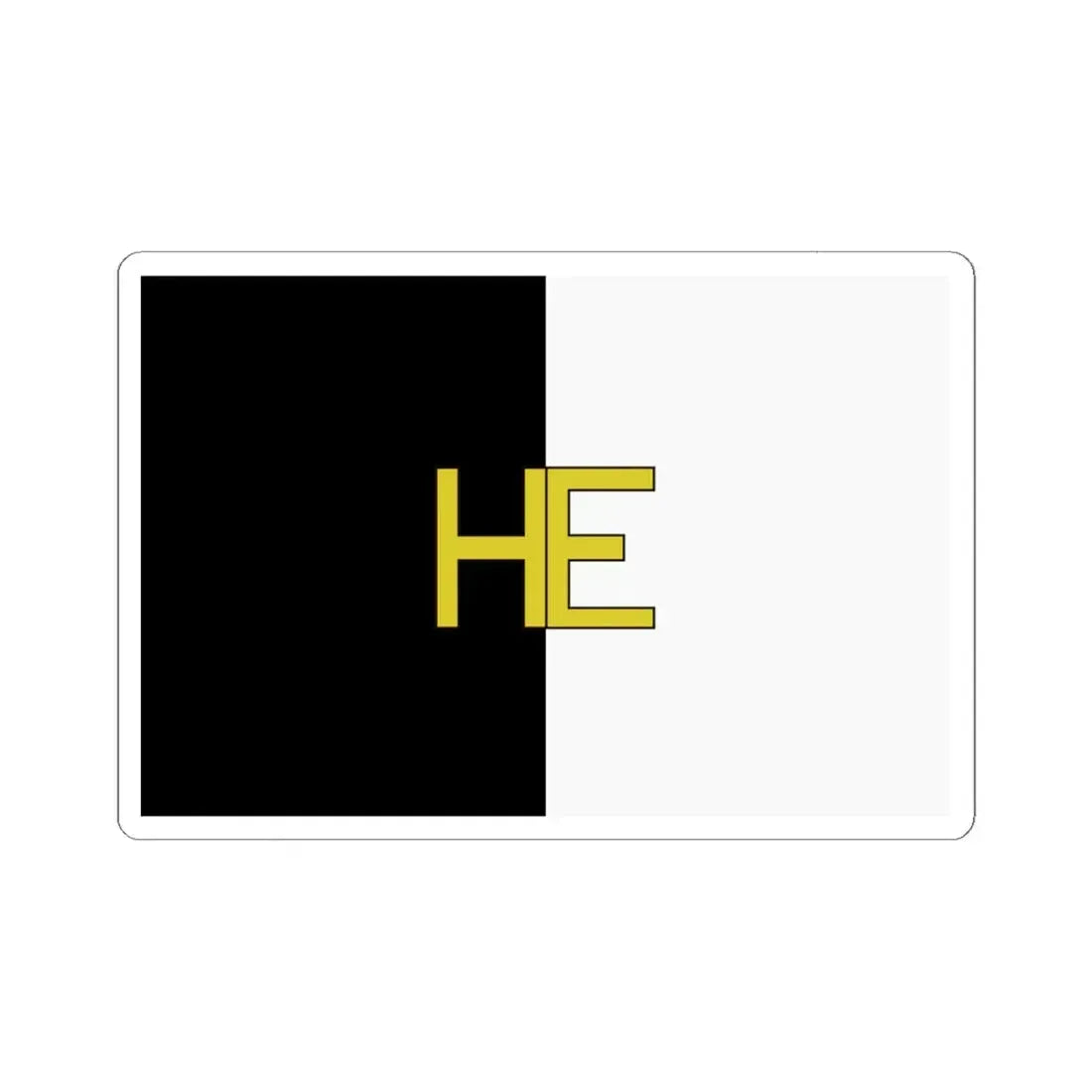 Vlag Hechtel-Eksel (Belgium) STICKER Vinyl Kiss-Cut Decal 6 Inch White - The Sticker Space