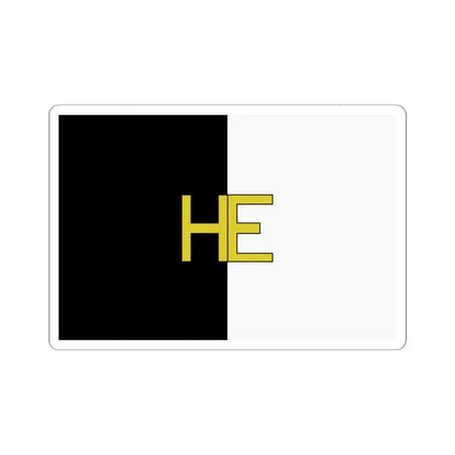 Vlag Hechtel-Eksel (Belgium) STICKER Vinyl Kiss-Cut Decal 6 Inch White - The Sticker Space