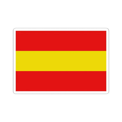 Vlag-herkdestad (Belgium) STICKER Vinyl Kiss-Cut Decal 2 Inch White - The Sticker Space