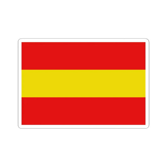 Vlag-herkdestad (Belgium) STICKER Vinyl Kiss-Cut Decal 2 Inch White - The Sticker Space