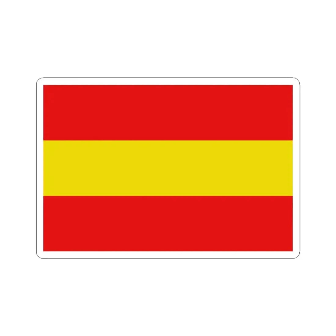 Vlag-herkdestad (Belgium) STICKER Vinyl Kiss-Cut Decal 3 Inch White - The Sticker Space