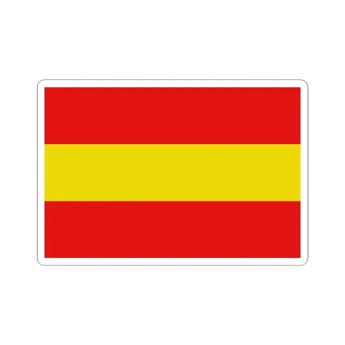 Vlag-herkdestad (Belgium) STICKER Vinyl Kiss-Cut Decal 4 Inch White - The Sticker Space