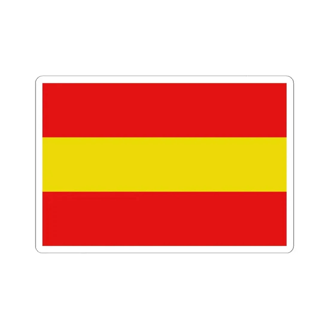 Vlag-herkdestad (Belgium) STICKER Vinyl Kiss-Cut Decal 6 Inch White - The Sticker Space