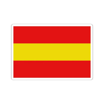 Vlag-herkdestad (Belgium) STICKER Vinyl Kiss-Cut Decal 6 Inch White - The Sticker Space