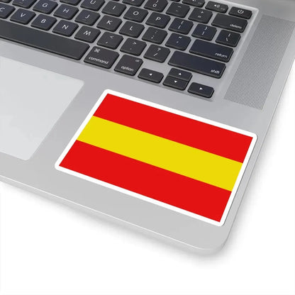 Vlag-herkdestad (Belgium) STICKER Vinyl Kiss-Cut Decal - The Sticker Space