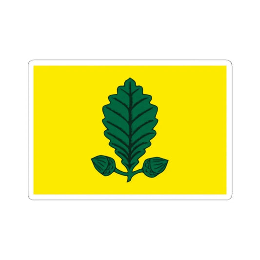 Vlag Heusden-Zolder (Belgium) STICKER Vinyl Kiss-Cut Decal 2 Inch White - The Sticker Space