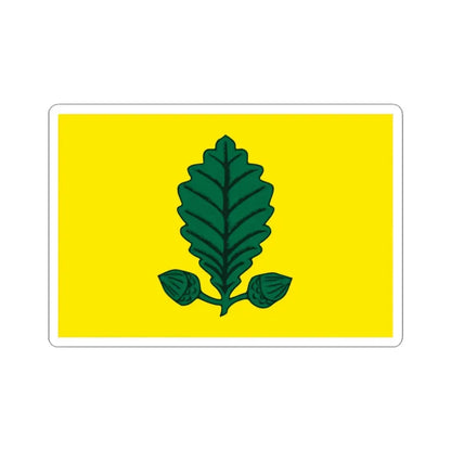 Vlag Heusden-Zolder (Belgium) STICKER Vinyl Kiss-Cut Decal 3 Inch White - The Sticker Space