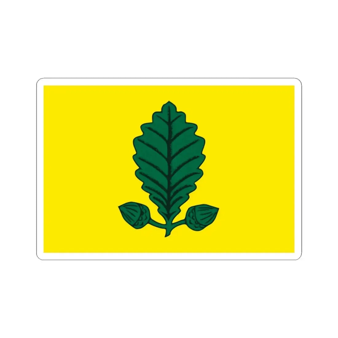 Vlag Heusden-Zolder (Belgium) STICKER Vinyl Kiss-Cut Decal 4 Inch White - The Sticker Space