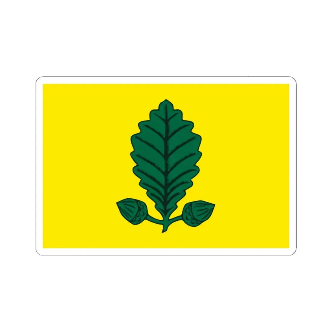 Vlag Heusden-Zolder (Belgium) STICKER Vinyl Kiss-Cut Decal 6 Inch White - The Sticker Space