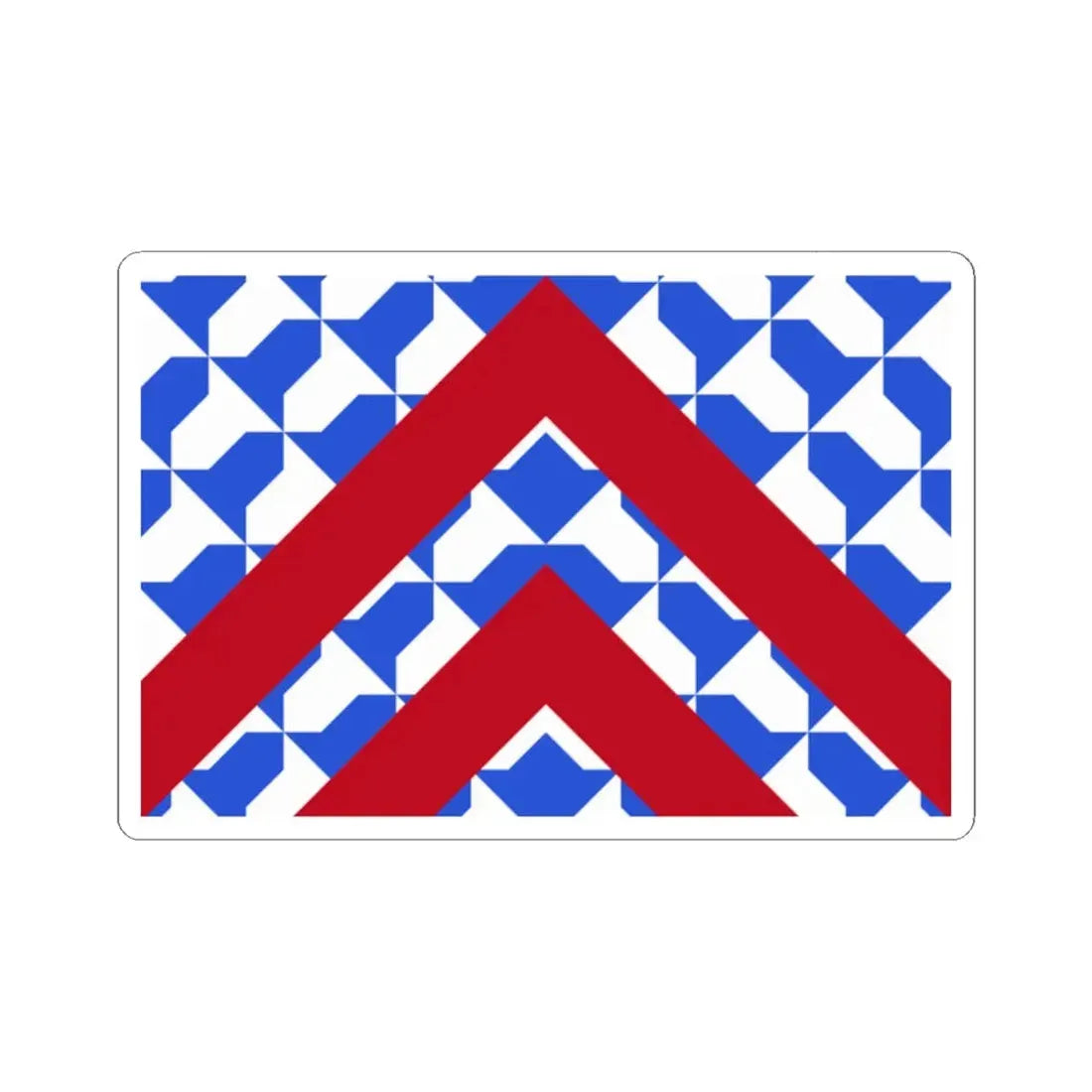 Vlag Lijssem (Belgium) STICKER Vinyl Kiss-Cut Decal 2 Inch White - The Sticker Space