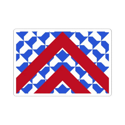 Vlag Lijssem (Belgium) STICKER Vinyl Kiss-Cut Decal 2 Inch White - The Sticker Space