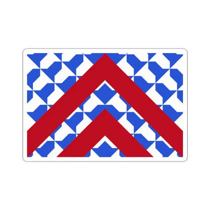 Vlag Lijssem (Belgium) STICKER Vinyl Kiss-Cut Decal 3 Inch White - The Sticker Space