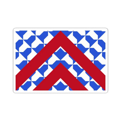 Vlag Lijssem (Belgium) STICKER Vinyl Kiss-Cut Decal 4 Inch White - The Sticker Space