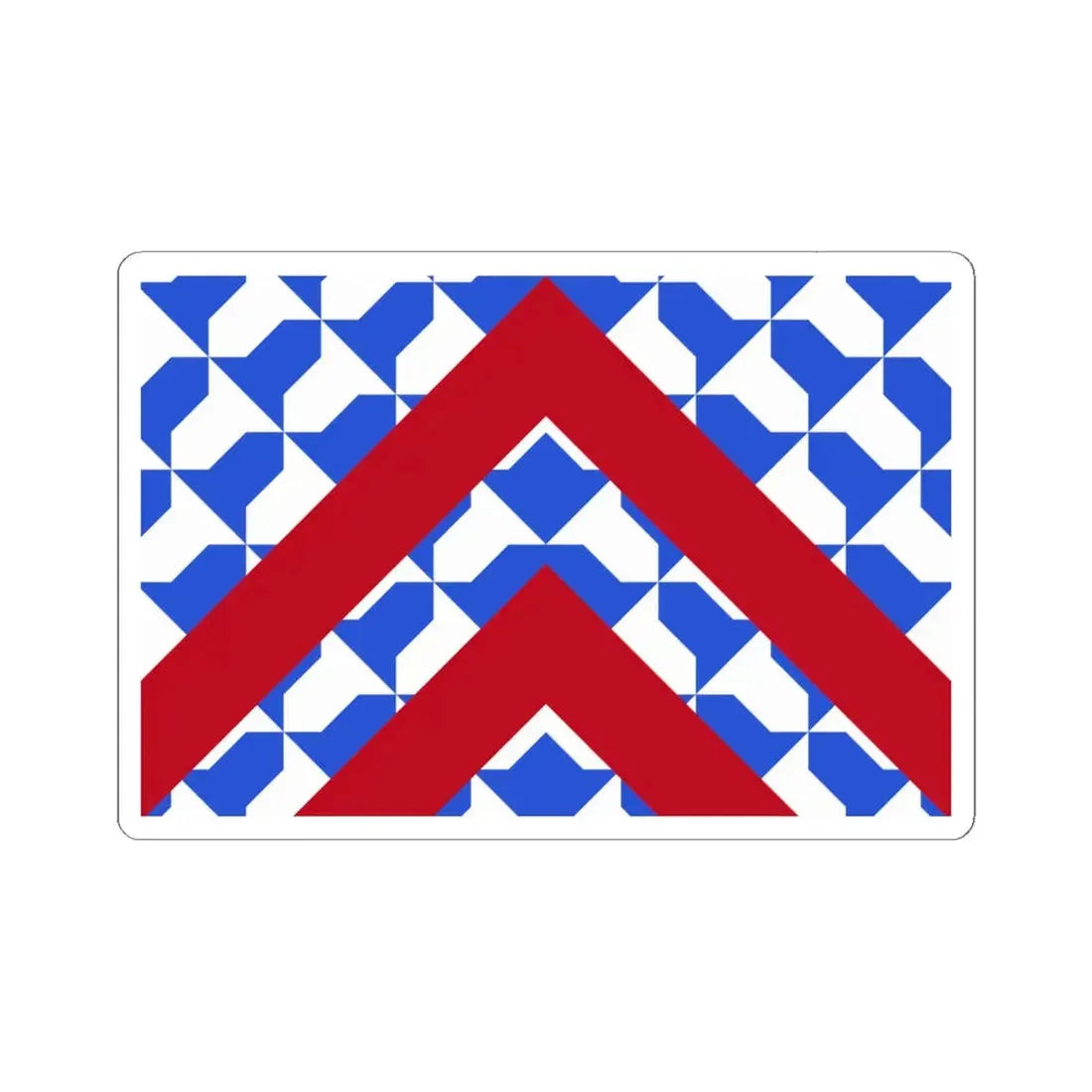 Vlag Lijssem (Belgium) STICKER Vinyl Kiss-Cut Decal 6 Inch White - The Sticker Space