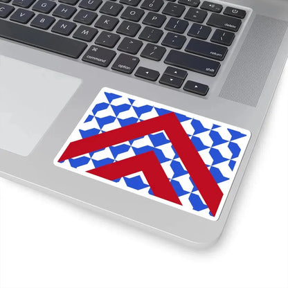 Vlag Lijssem (Belgium) STICKER Vinyl Kiss-Cut Decal - The Sticker Space