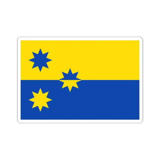 Vlag Stabroek (Belgium) STICKER Vinyl Kiss-Cut Decal 2 Inch White - The Sticker Space