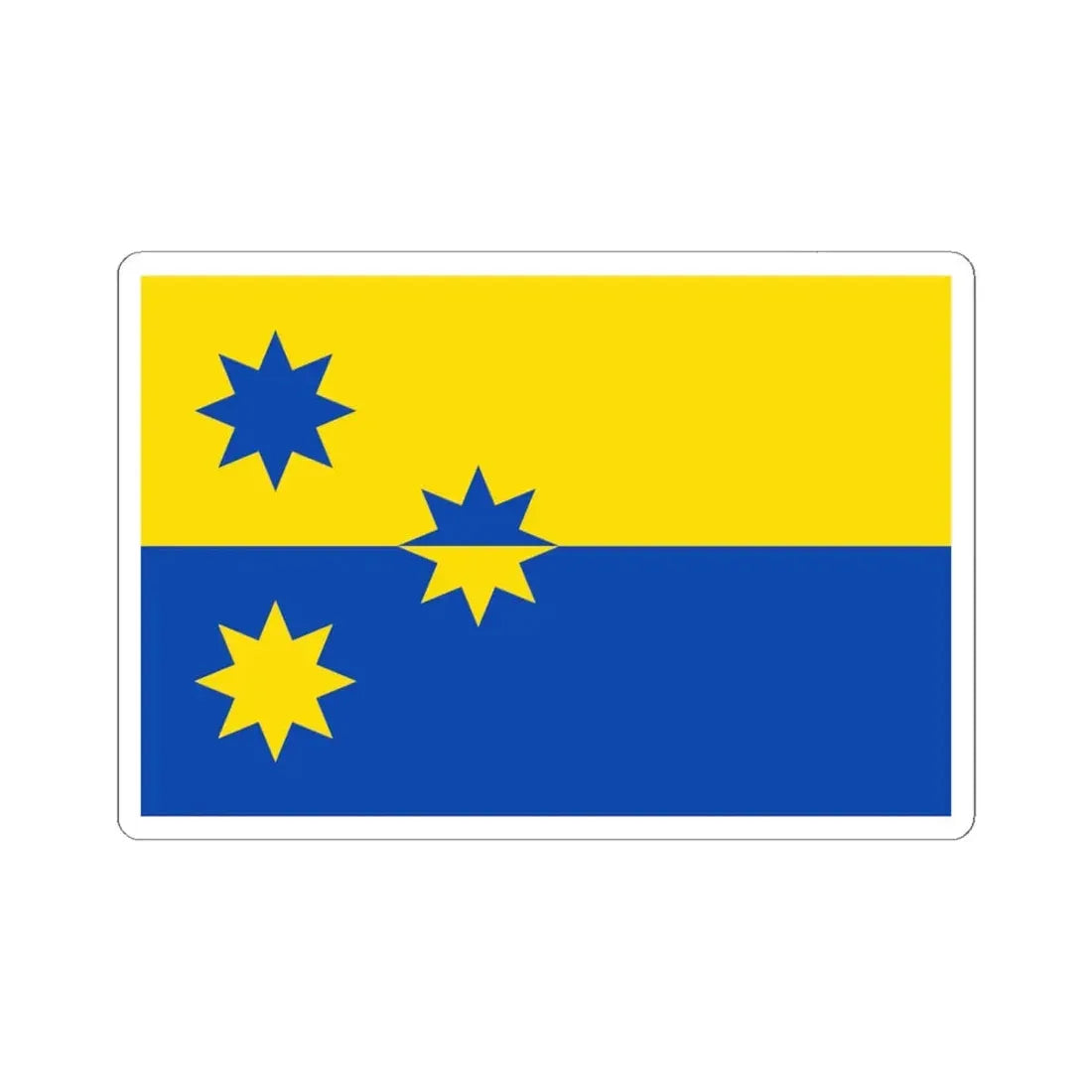 Vlag Stabroek (Belgium) STICKER Vinyl Kiss-Cut Decal 6 Inch White - The Sticker Space