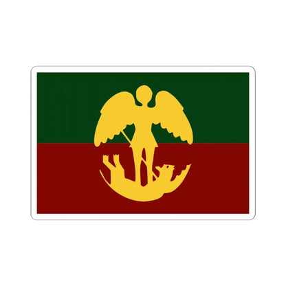 Vlag van Brussel stad (Belgium) STICKER Vinyl Kiss-Cut Decal 6 Inch White - The Sticker Space