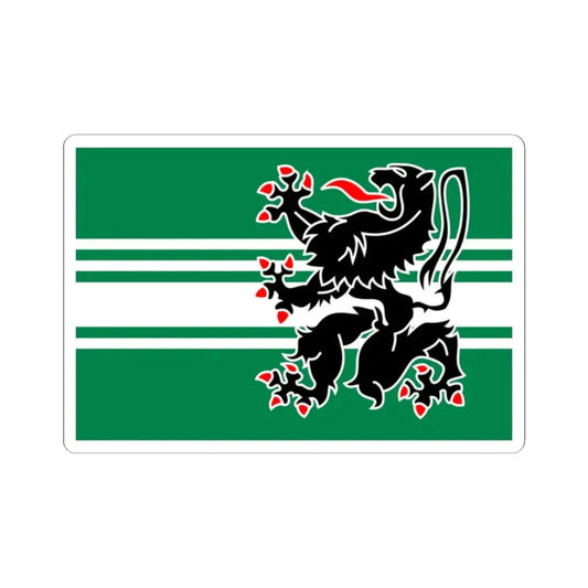 Vlag van Oost-Vlaanderen (Belgium) STICKER Vinyl Kiss-Cut Decal 2 Inch White - The Sticker Space