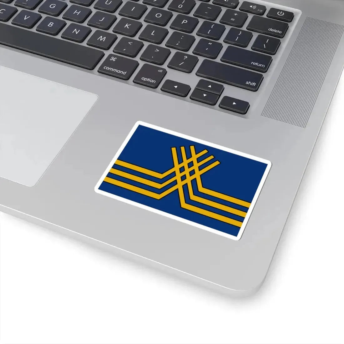 Vlag van Stekene (Belgium) STICKER Vinyl Kiss-Cut Decal - The Sticker Space