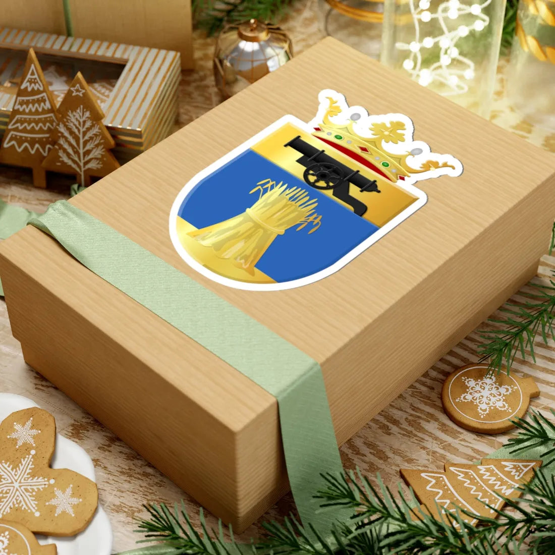 Vlagtwedde wapen (Netherlands) (Coat of Arms) STICKER Vinyl Kiss-Cut Decal - The Sticker Space