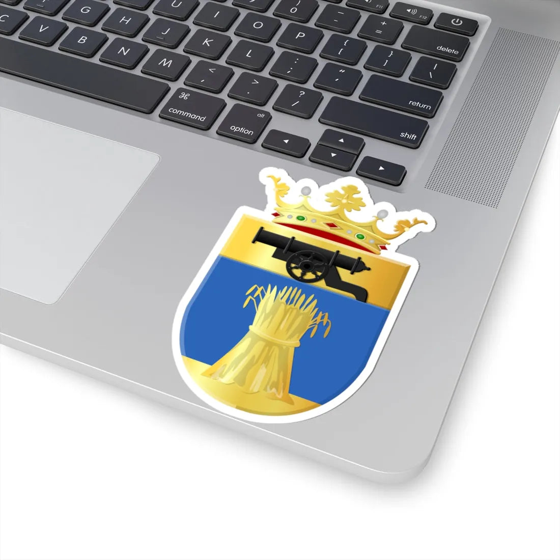 Vlagtwedde wapen (Netherlands) (Coat of Arms) STICKER Vinyl Kiss-Cut Decal - The Sticker Space