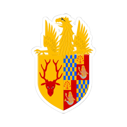 Vlamertinge wapen (Belgium) (Coat of Arms) STICKER Vinyl Kiss-Cut Decal 4 Inch White - The Sticker Space