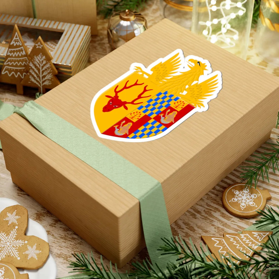 Vlamertinge wapen (Belgium) (Coat of Arms) STICKER Vinyl Kiss-Cut Decal - The Sticker Space