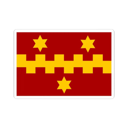 Vleteren vlag (Belgium) STICKER Vinyl Kiss-Cut Decal 2 Inch White - The Sticker Space