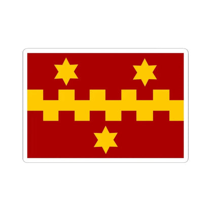 Vleteren vlag (Belgium) STICKER Vinyl Kiss-Cut Decal 6 Inch White - The Sticker Space