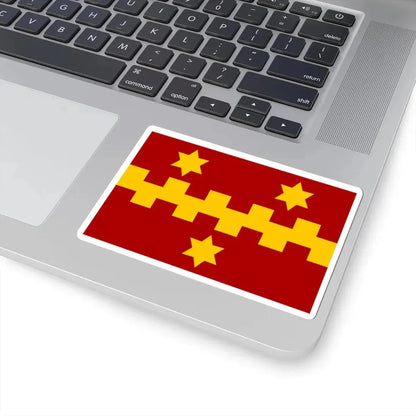 Vleteren vlag (Belgium) STICKER Vinyl Kiss-Cut Decal - The Sticker Space