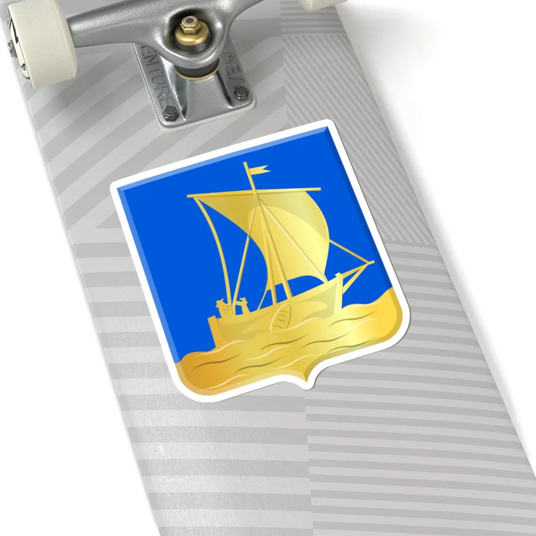 Vlieland wapen 1816 (Netherlands) (Coat of Arms) STICKER Vinyl Kiss-Cut Decal - The Sticker Space