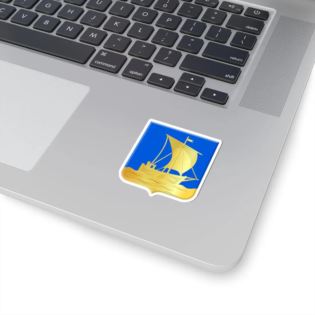 Vlieland wapen 1816 (Netherlands) (Coat of Arms) STICKER Vinyl Kiss-Cut Decal - The Sticker Space