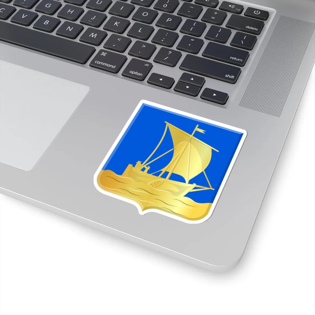 Vlieland wapen 1816 (Netherlands) (Coat of Arms) STICKER Vinyl Kiss-Cut Decal - The Sticker Space