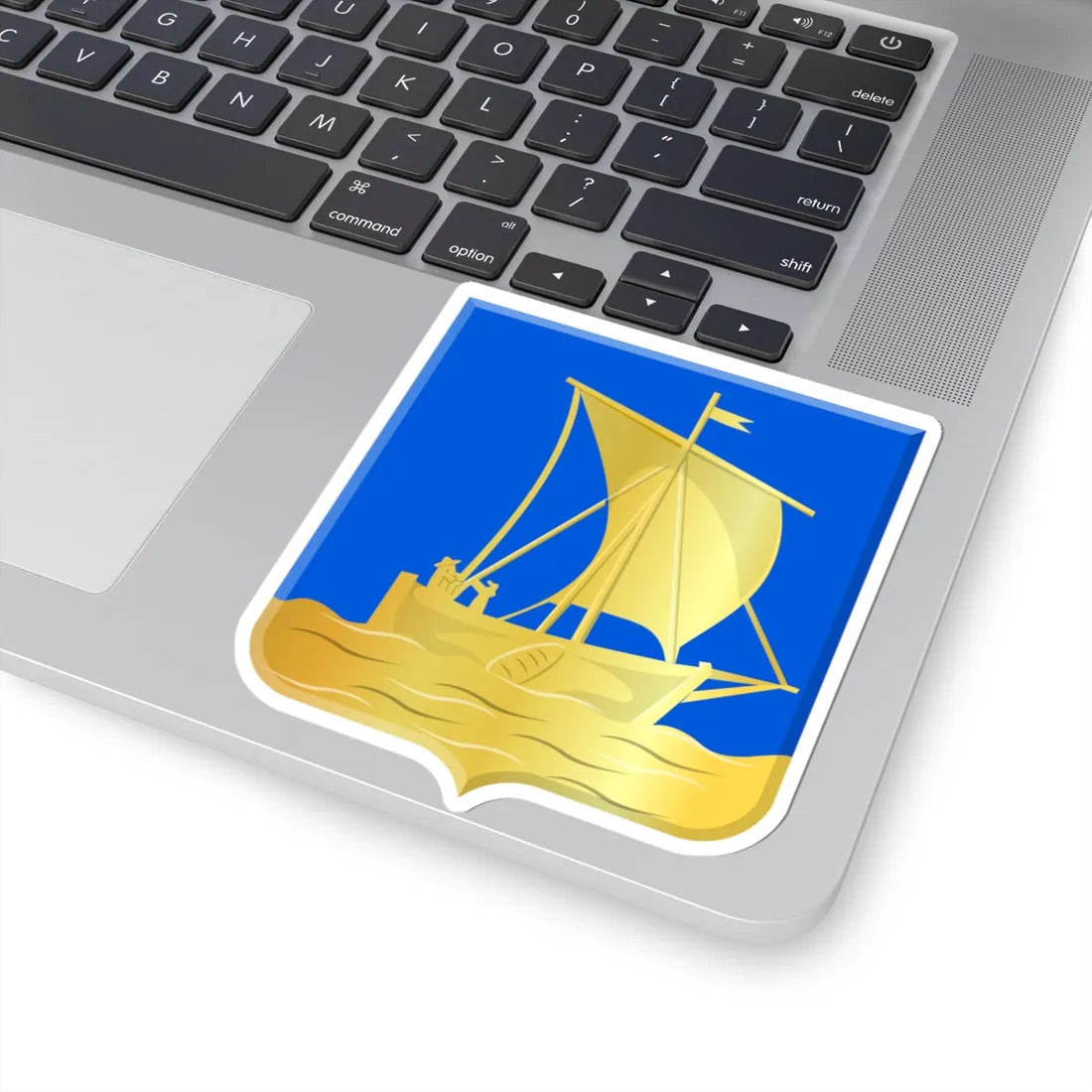 Vlieland wapen 1816 (Netherlands) (Coat of Arms) STICKER Vinyl Kiss-Cut Decal - The Sticker Space