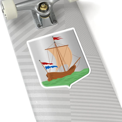 Vlieland wapen (Netherlands) (Coat of Arms) STICKER Vinyl Kiss-Cut Decal - The Sticker Space