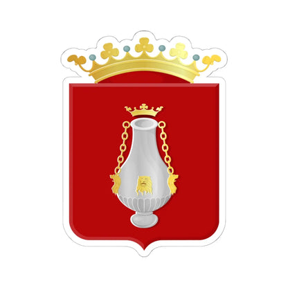 Vlissingen wapen (Netherlands) (Coat of Arms) STICKER Vinyl Kiss-Cut Decal 6 Inch White - The Sticker Space