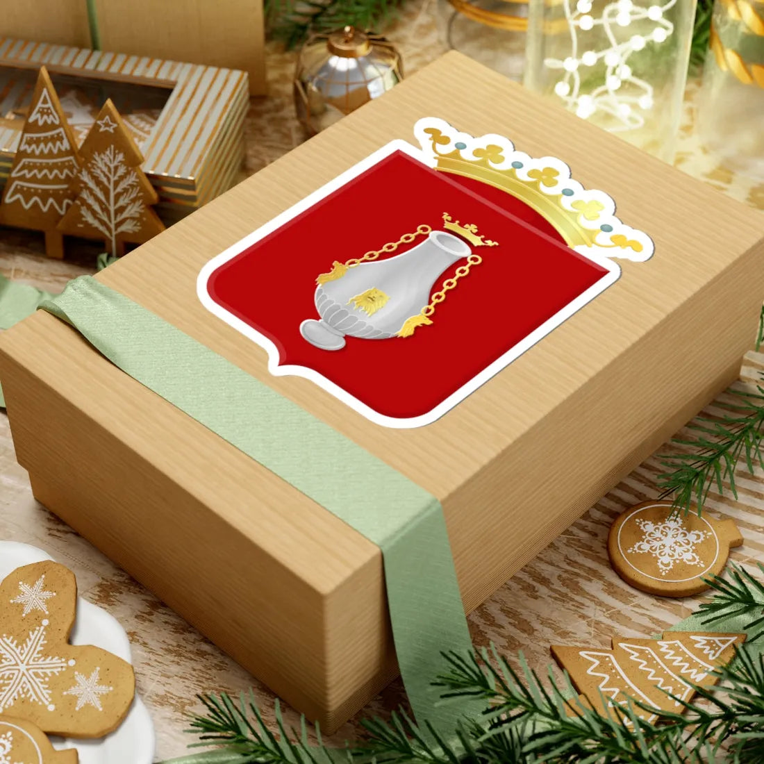 Vlissingen wapen (Netherlands) (Coat of Arms) STICKER Vinyl Kiss-Cut Decal - The Sticker Space