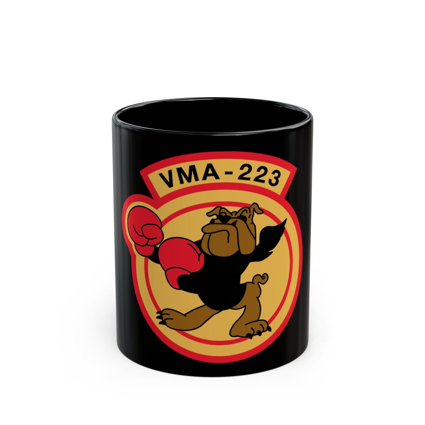 VMA 223 (USMC) Black Coffee Mug-11oz-The Sticker Space