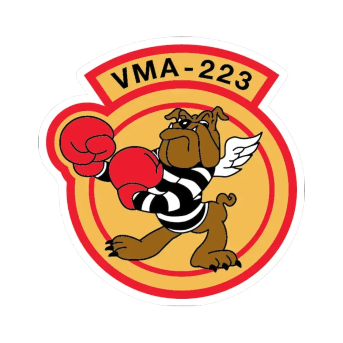 VMA 223 (USMC) STICKER Vinyl Kiss-Cut Decal 2 Inch White - The Sticker Space