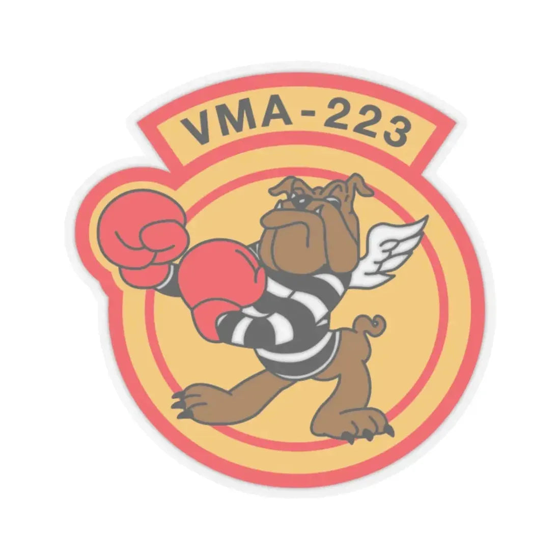VMA 223 (USMC) STICKER Vinyl Kiss-Cut Decal 3 Inch Transparent - The Sticker Space