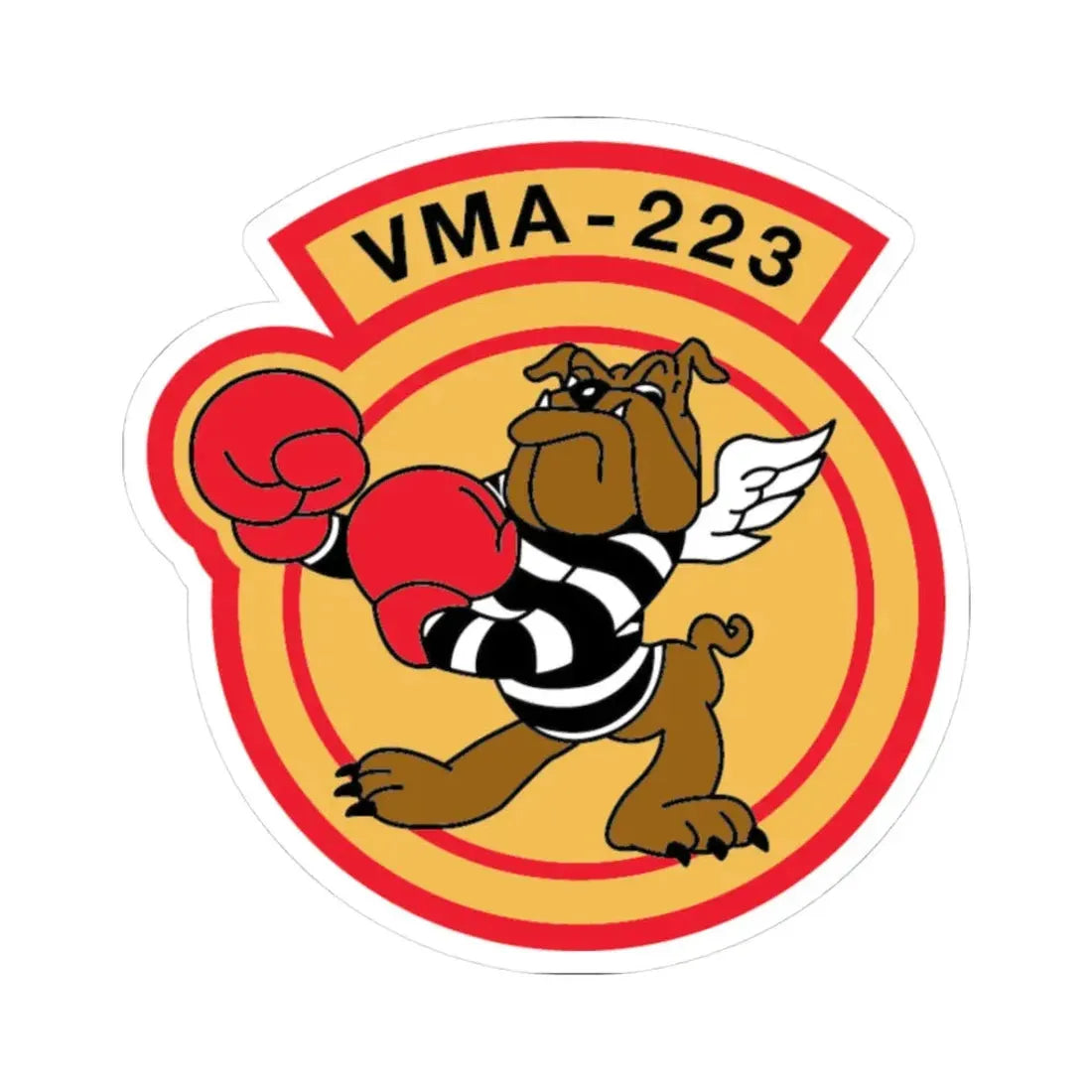 VMA 223 (USMC) STICKER Vinyl Kiss-Cut Decal 3 Inch White - The Sticker Space