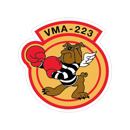 VMA 223 (USMC) Transparent STICKER Die-Cut Vinyl Decal 4 Inch - The Sticker Space
