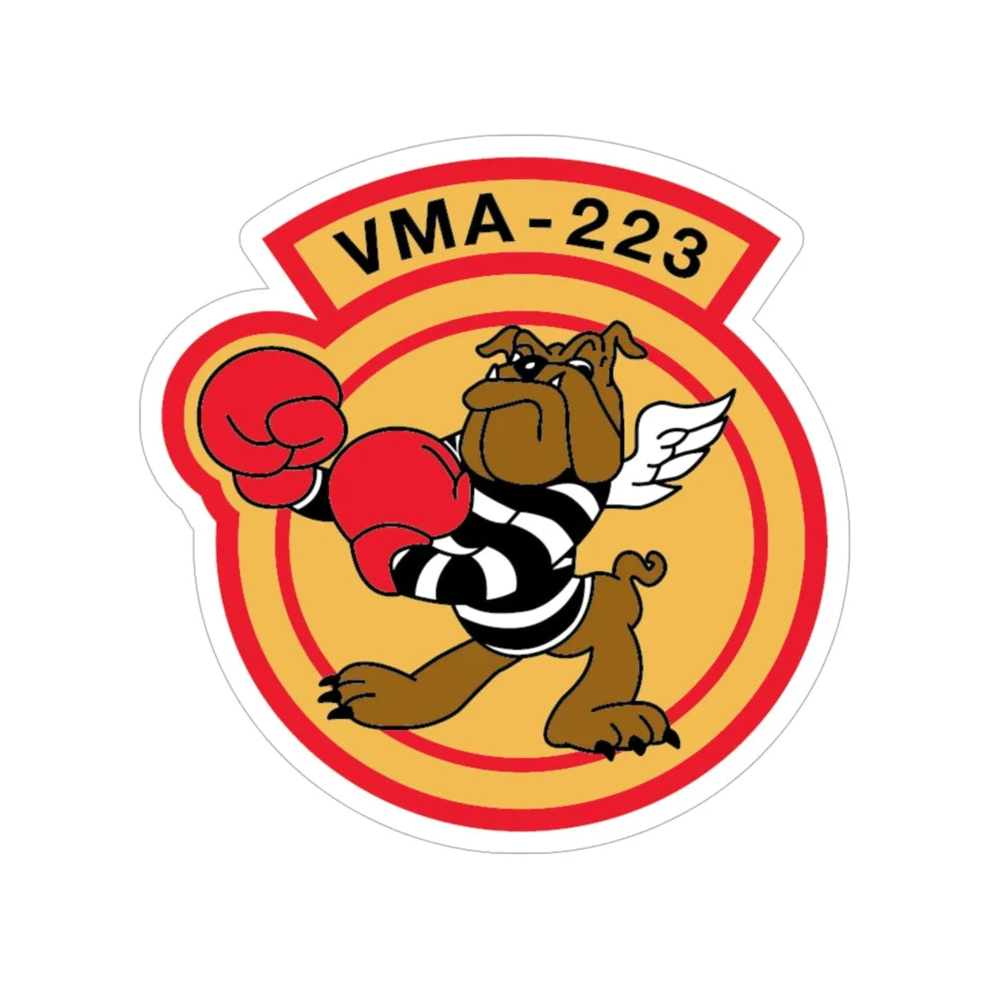 VMA 223 (USMC) Transparent STICKER Die-Cut Vinyl Decal 6 Inch - The Sticker Space
