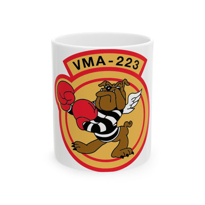 VMA 223 (USMC) White Coffee Mug-11oz-The Sticker Space