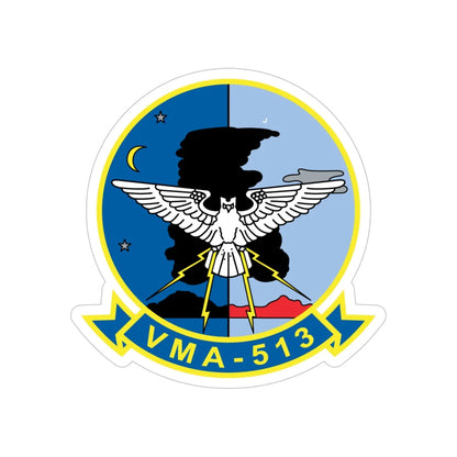 VMA 513 (USMC) Transparent STICKER Die-Cut Vinyl Decal 5 Inch - The Sticker Space